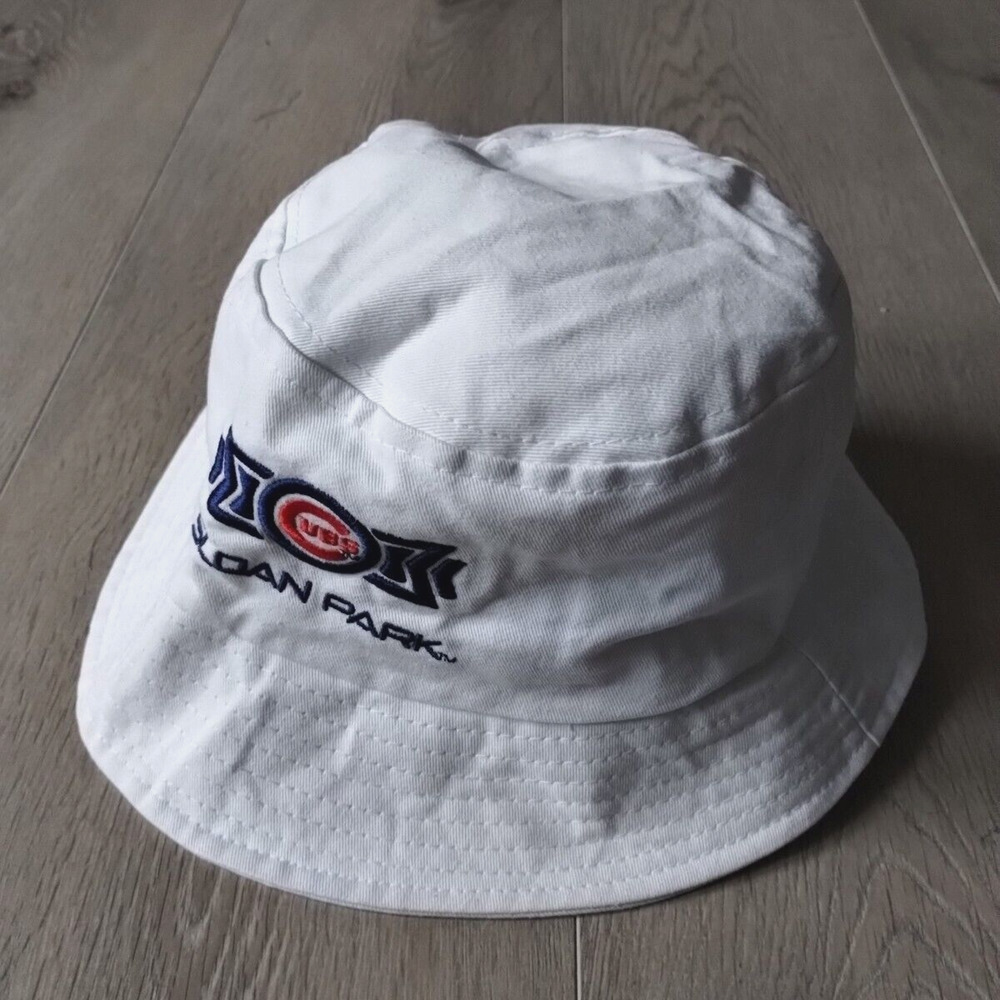 Chicago Cubs Bucket Hat Sloan Park Spring Training Arizona White Blue C Logo